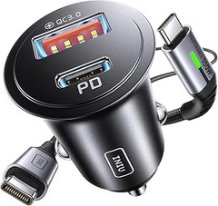 Tipos de cargadores de coche con cable integrado y sus especificaciones