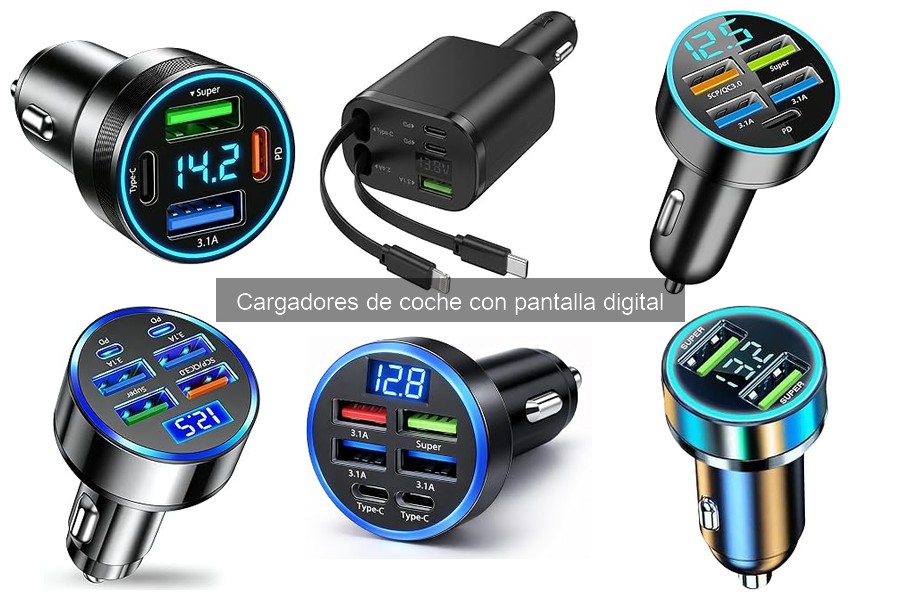 Alternativas a cargadores de coche con pantalla digital