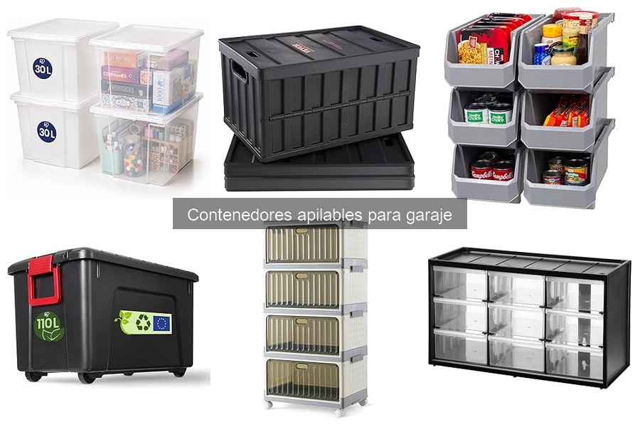 Alternativas a contenedores apilables para garaje