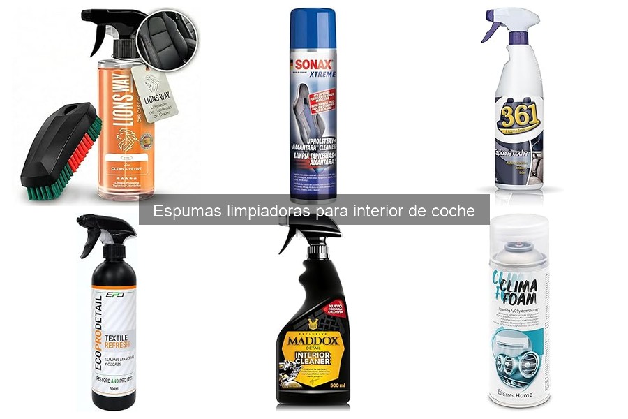 Alternativas a las Espumas Limpiadoras para el Interior del Coche