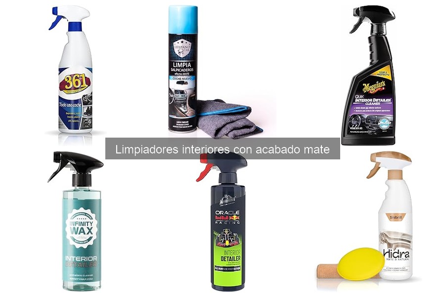 Alternativas a limpiadores interiores con acabado mate