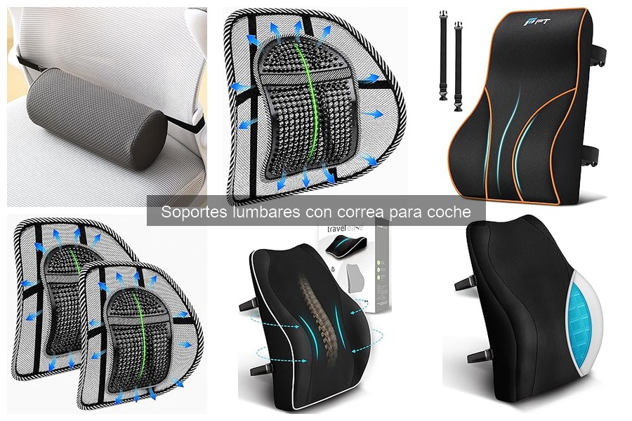 Alternativas a los soportes lumbares con correa para coche