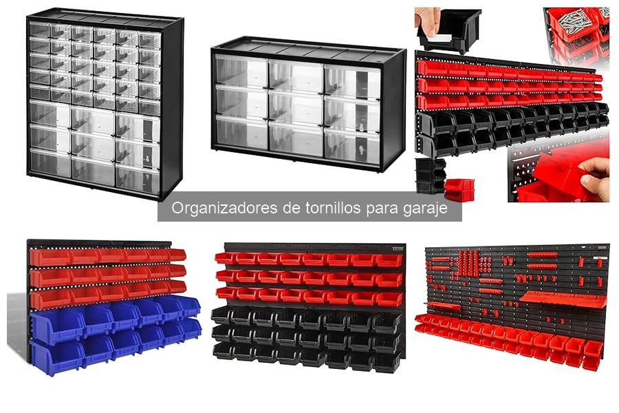 Alternativas a organizadores de tornillos para garaje