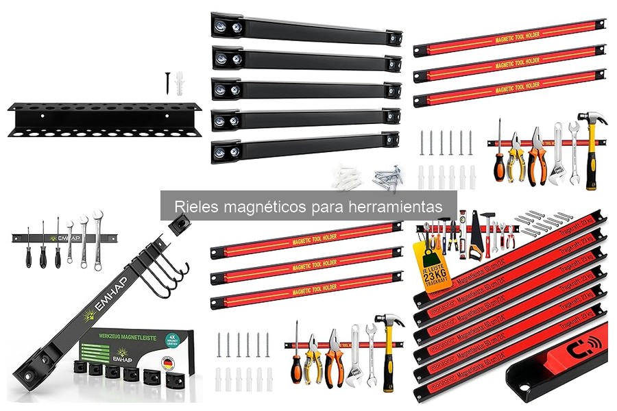Alternativas a rieles magnéticos para almacenamiento de herramientas