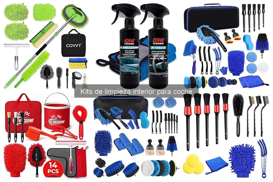 Alternativas caseras a kits de limpieza interior de coche