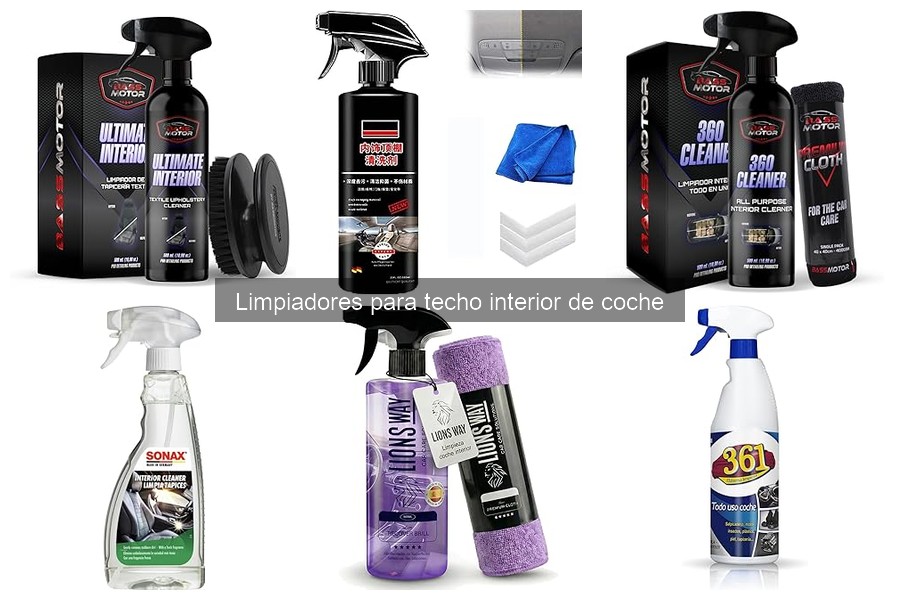 Alternativas caseras a limpiadores para techo interior de coche