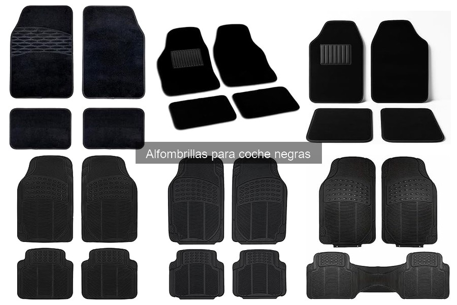 Alternativas Creativas a Alfombrillas Negras para Coche
