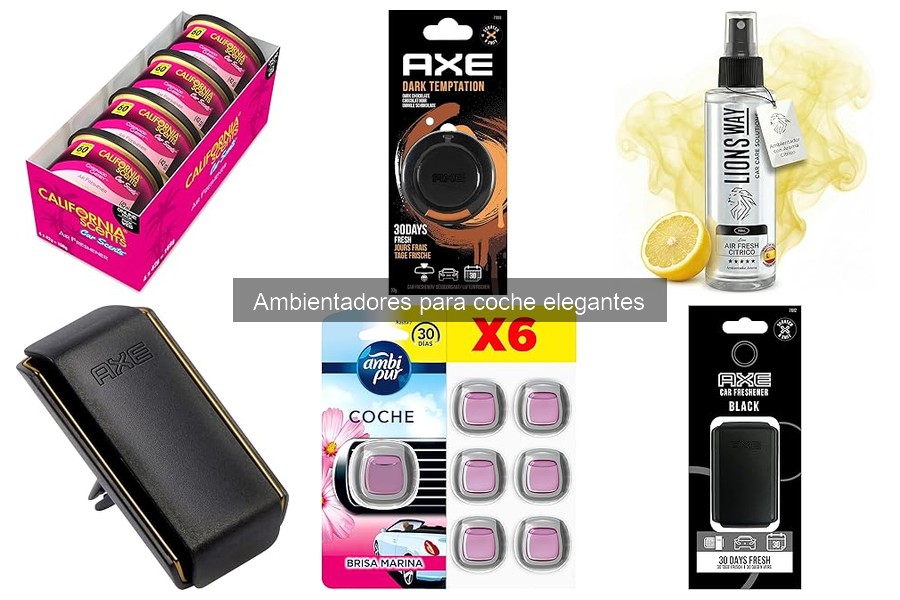 Alternativas elegantes a ambientadores para coche
