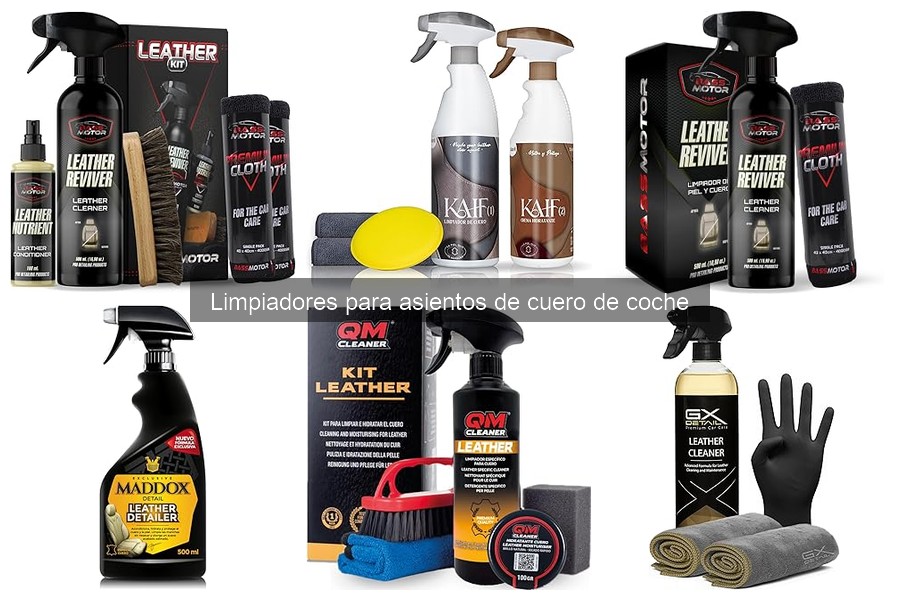 Alternativas naturales a limpiadores para asientos de cuero