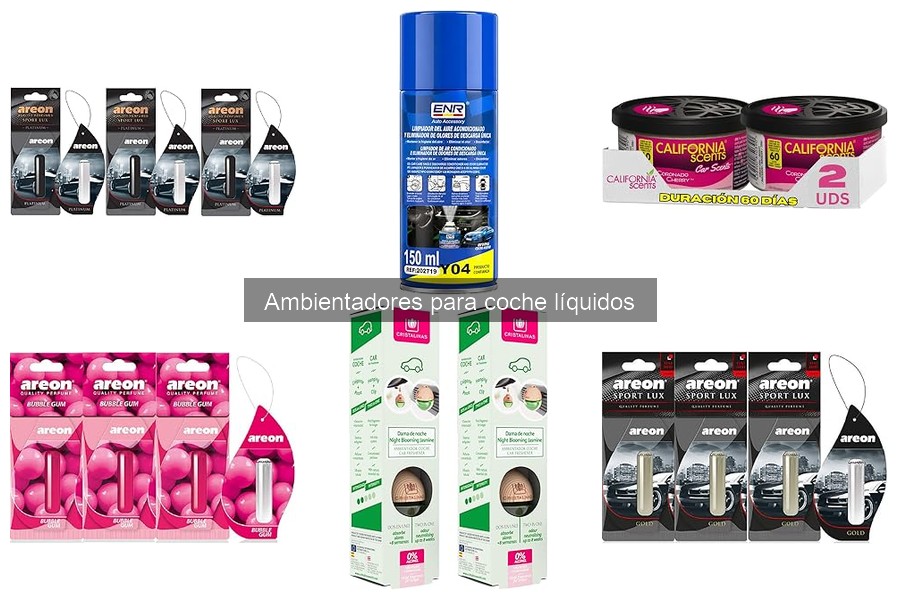 Ambientadores líquidos para coche con aceites esenciales