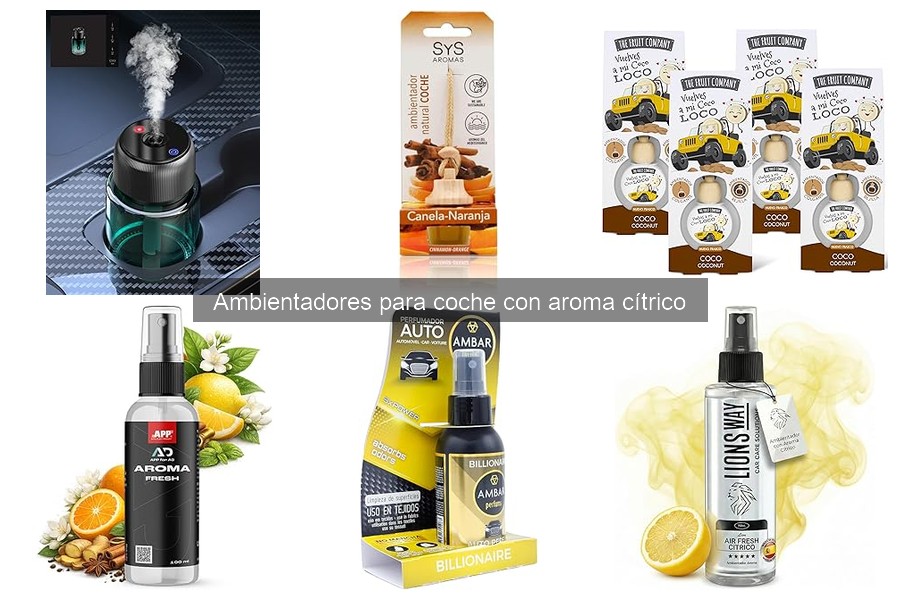Ambientadores para coche con aroma cítrico: características y beneficios
