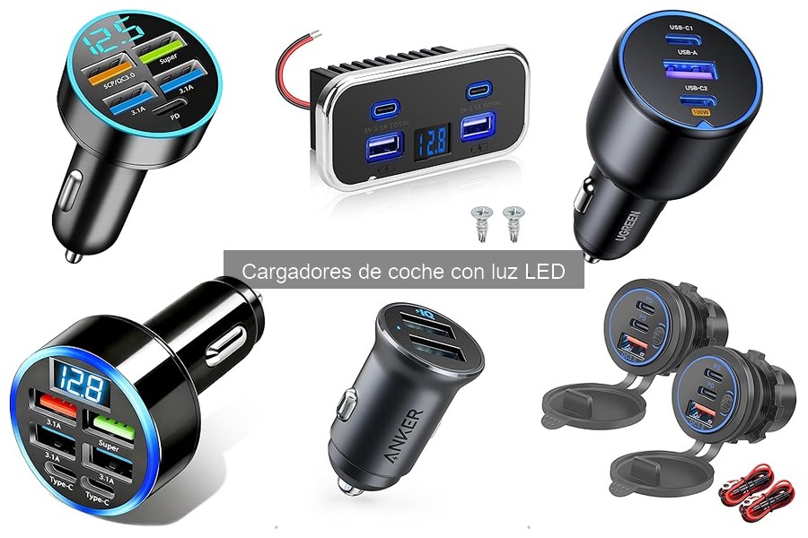 Beneficios de la luz LED en cargadores de coche