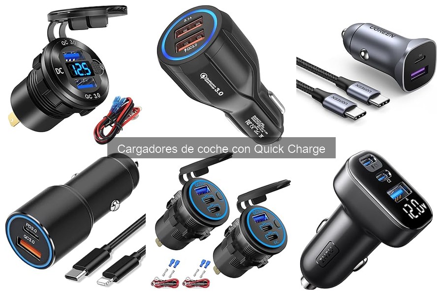 Cargadores de coche Quick Charge para vehículos eléctricos