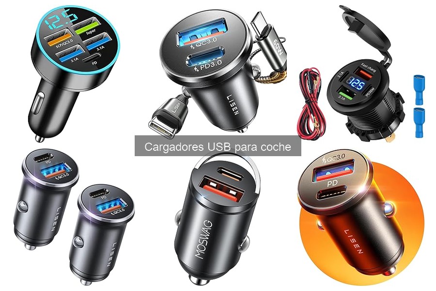 Cargadores USB para coche: ¿Cargar múltiples dispositivos?