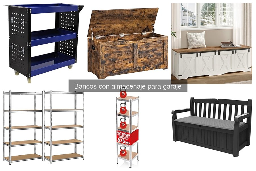 Cómo elegir el banco con almacenaje ideal para tu garaje