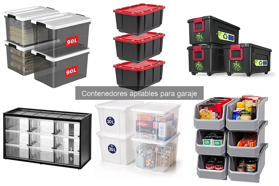 Cómo elegir el contenedor apilable perfecto para tu garaje
