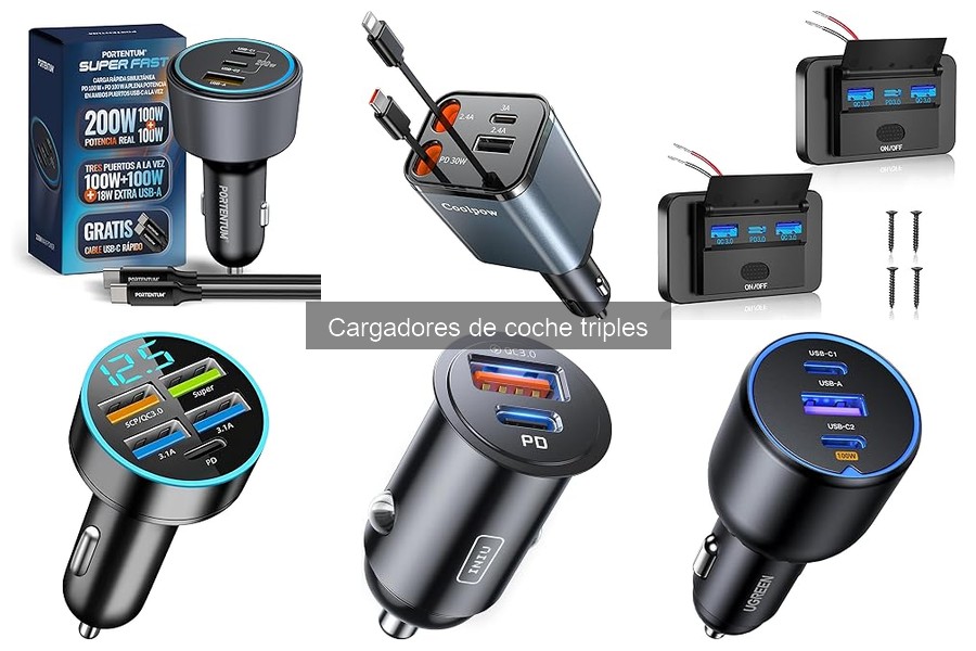 Cómo elegir el mejor cargador de coche triple: guía de compra