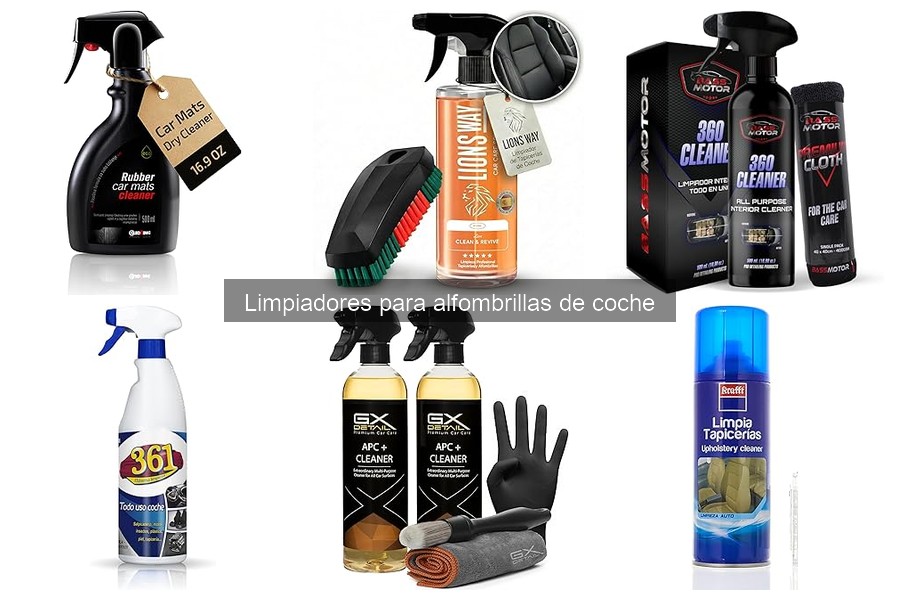 Cómo elegir el mejor limpiador para alfombrillas de coche
