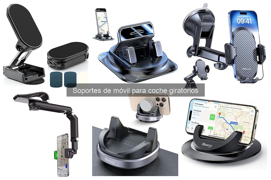 Cómo elegir el mejor soporte giratorio para móvil en coche