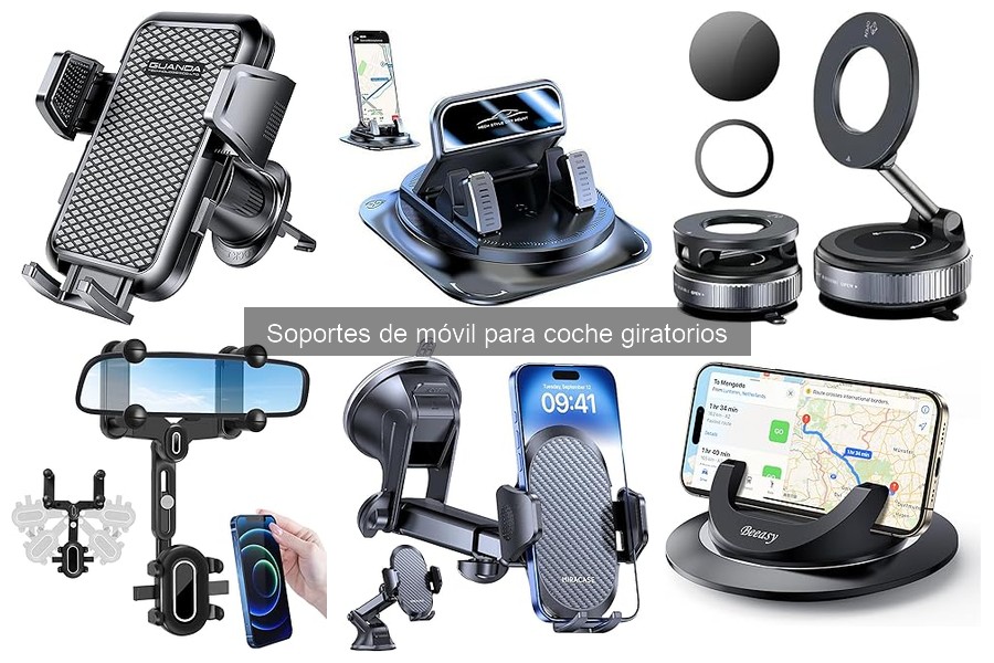 Cómo instalar un soporte giratorio para móvil en tu coche