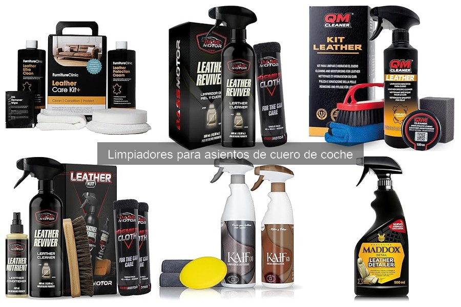 Cómo usar limpiadores para asientos de cuero de coche