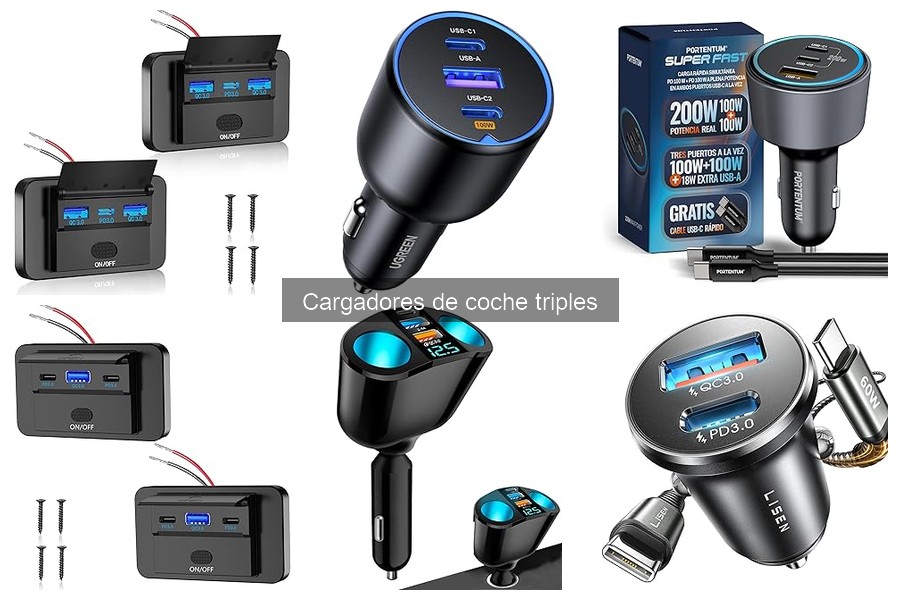 Comparativa Cargadores de Coche Dobles vs Triples