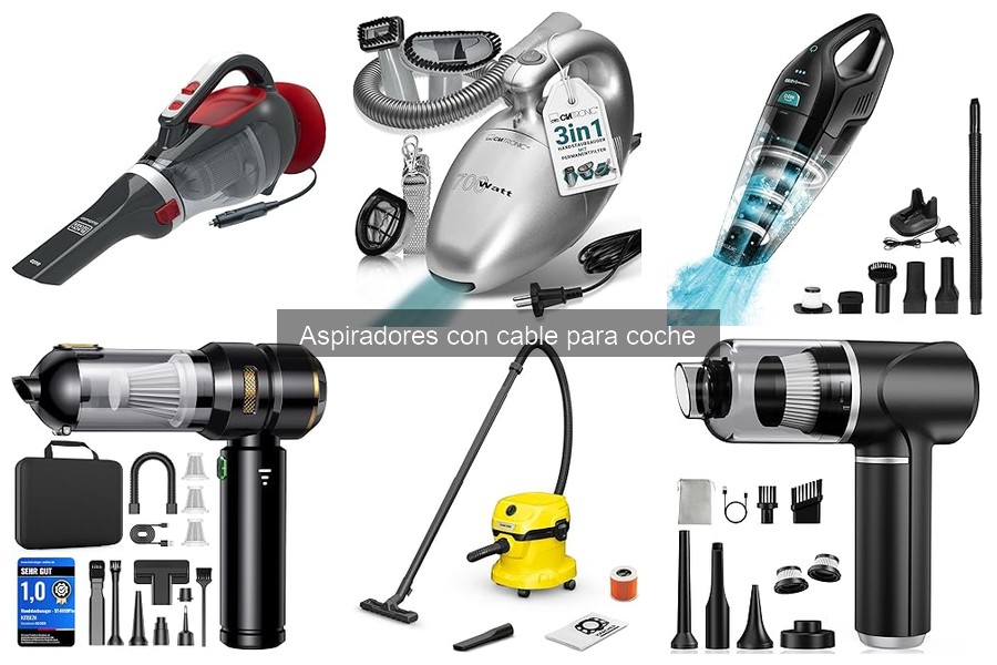 Comparativa de Aspiradores con Cable para Coche: Mejores Marcas
