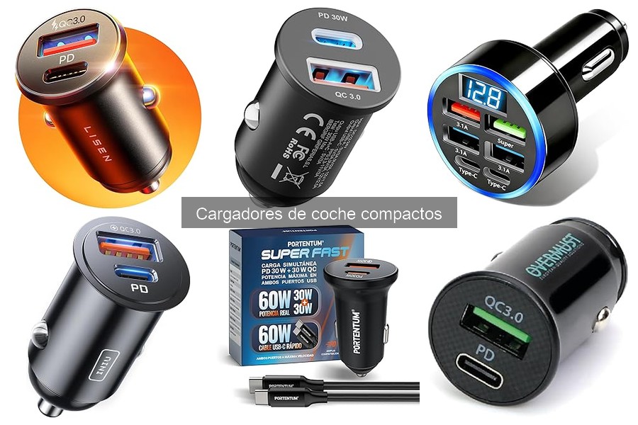 Comparativa de Cargadores de Coche Compactos: Mejores Marcas