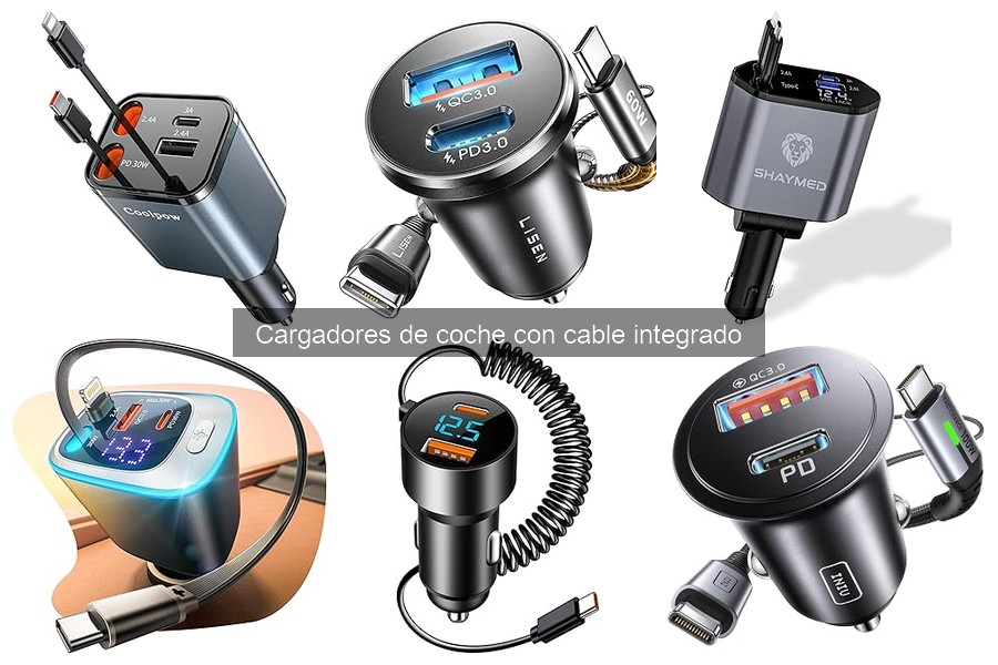 Comparativa de Cargadores de Coche: Con vs Sin Cable Integrado