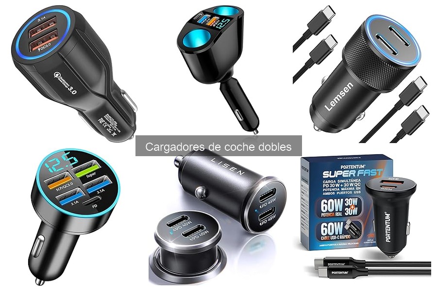 Comparativa de Cargadores de Coche Dobles: Mejores Opciones