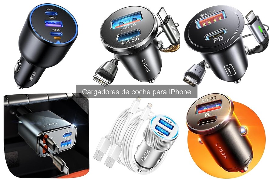 Comparativa de Cargadores de Coche para iPhone y Android