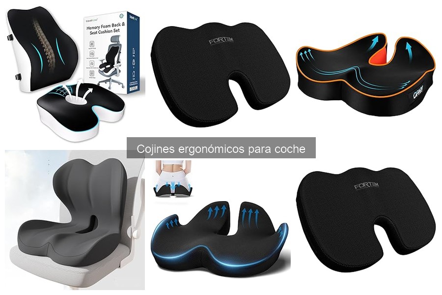Comparativa de Cojines Ergonómicos para Coche: Mejores Marcas
