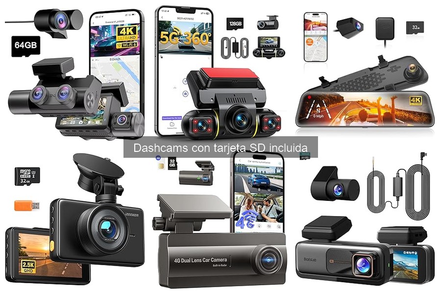 Comparativa de Dashcams con Tarjeta SD Incluida