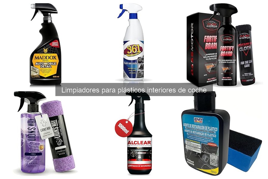 Comparativa de limpiadores para plásticos interiores de coche