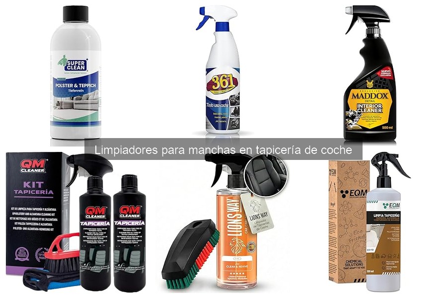 Comparativa de Limpiadores para Tapicería de Coche en 2023