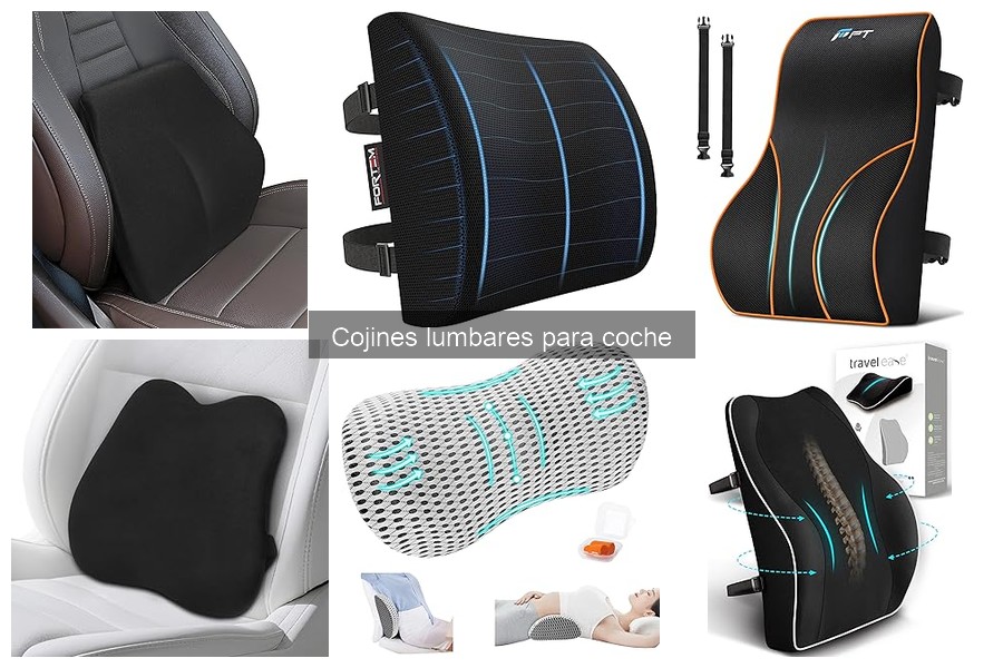 Comparativa de materiales de cojines lumbares para coche