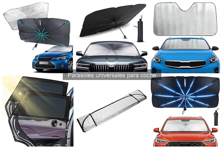 Comparativa de materiales en parasoles universales para coche