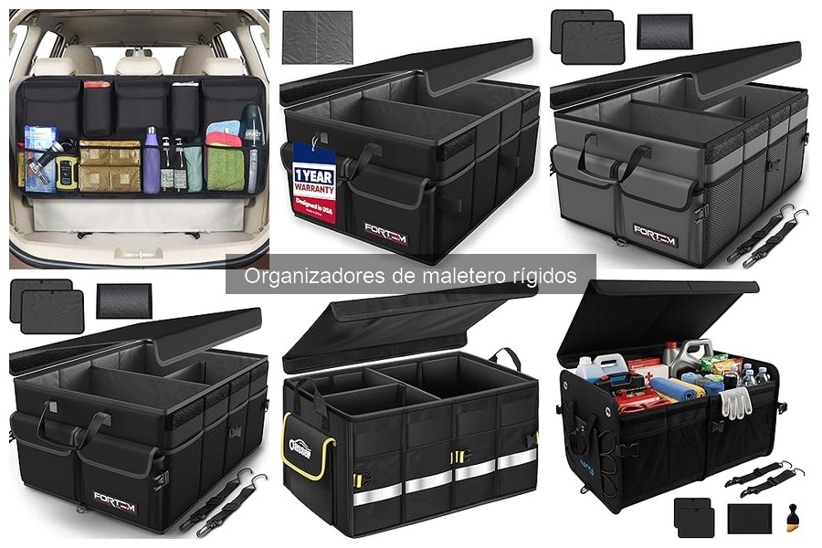 Comparativa de organizadores de maletero rígidos y blandos