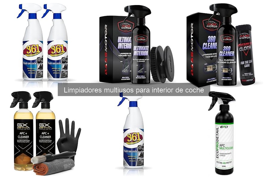 Comparativa de precios de limpiadores multiusos para coche