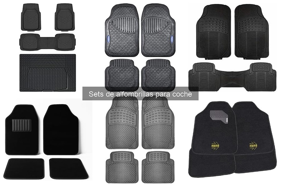 Comparativa de sets de alfombrillas para coche: ¿Cuál elegir?