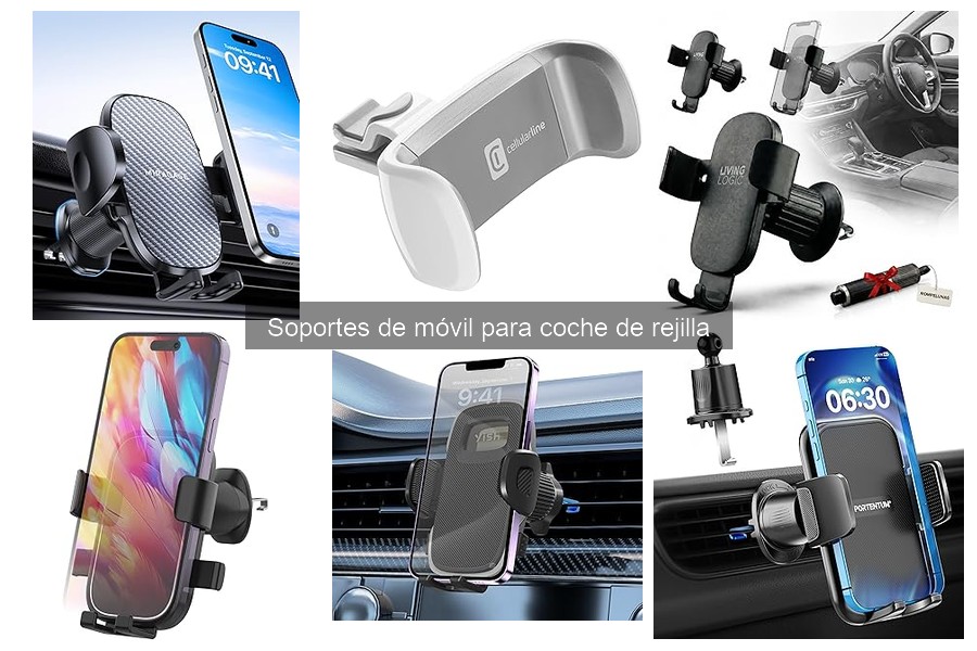 Comparativa de Soportes de Móvil de Rejilla vs. Otros Tipos