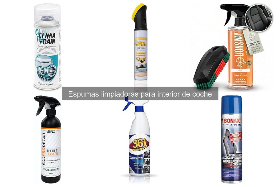 Comparativa: Espumas vs. Líquidos Limpiadores para Interior de Coche