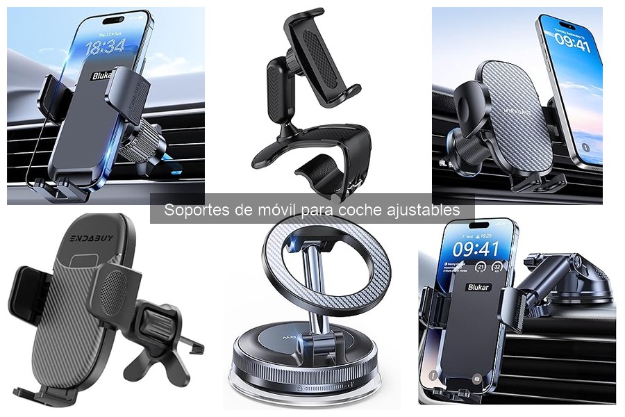 Comparativa: Soportes de Móvil Ajustables vs Fijos para Coche