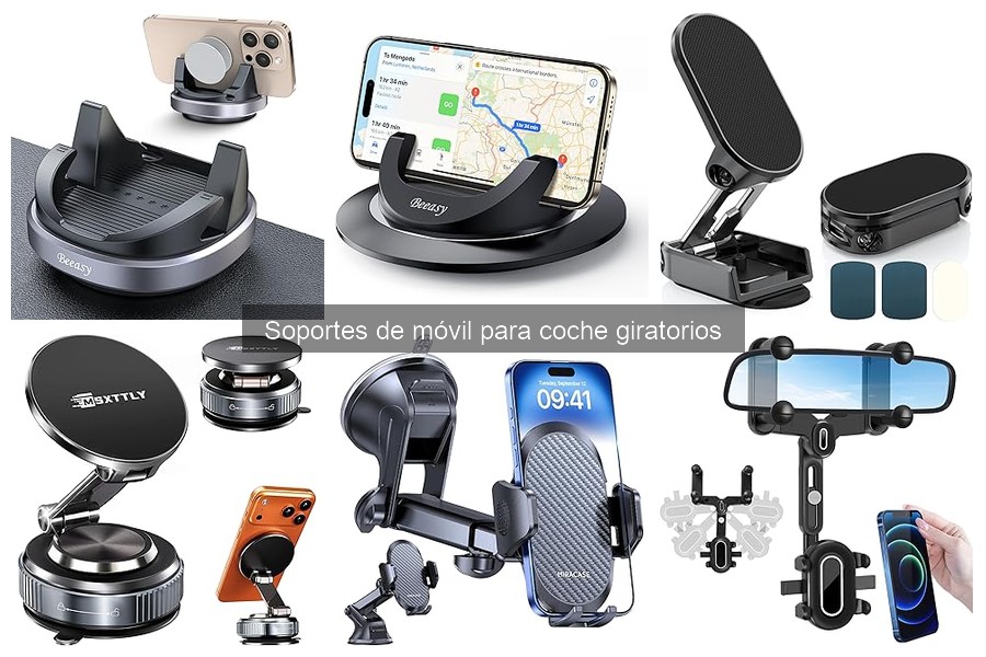 Comparativa: Soportes de Móvil Giratorios vs. Fijos para Coche