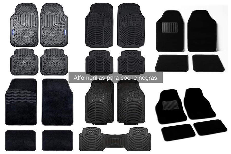 Dónde comprar alfombrillas para coche negras con calidad