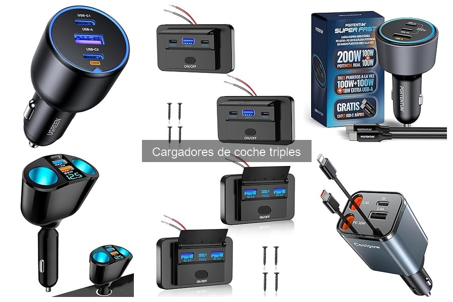 Dónde Comprar Cargadores de Coche Triples a Buen Precio