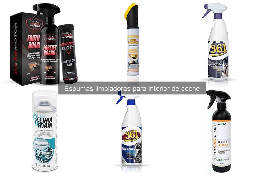 Dónde comprar espumas limpiadoras para el interior del coche