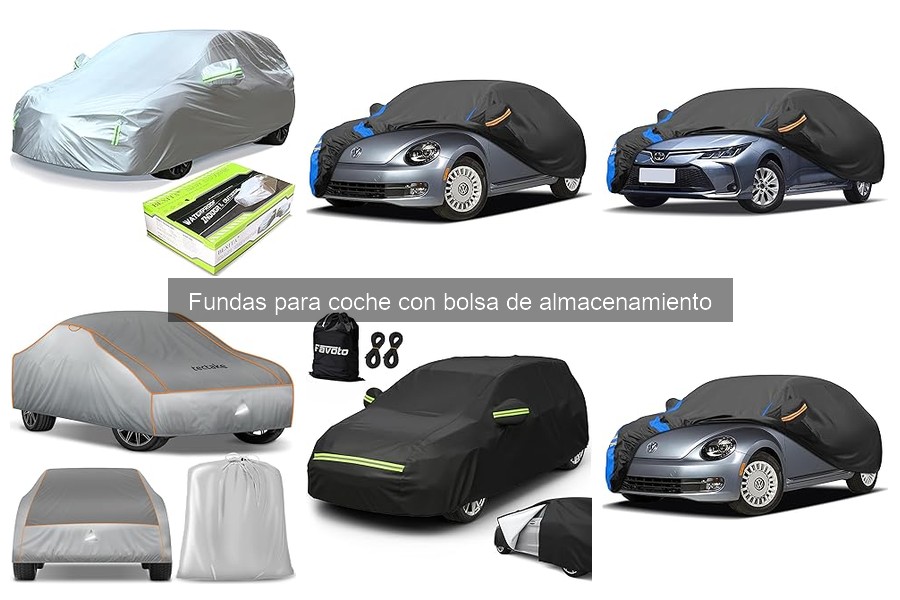 ¿Dónde comprar fundas para coche con bolsa de almacenamiento?