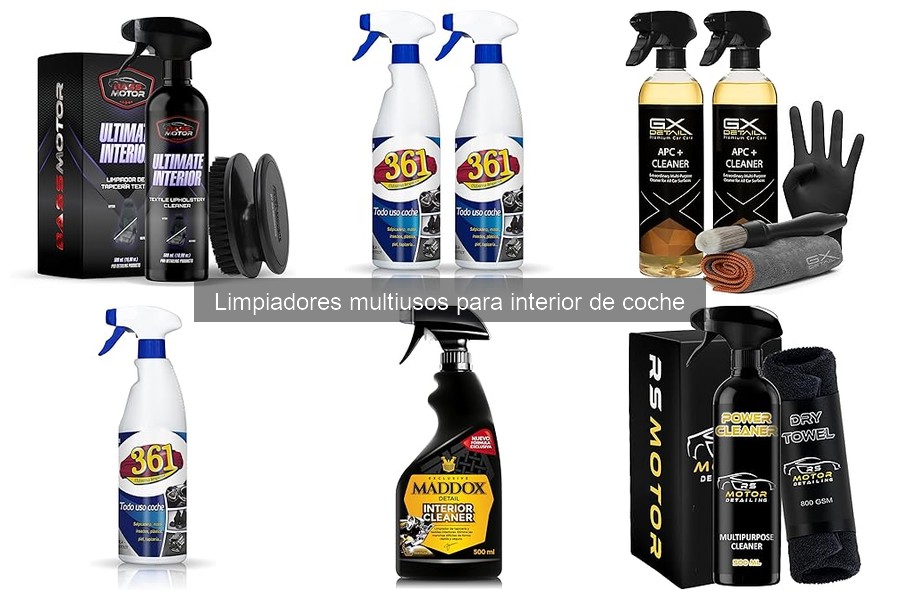 Dónde comprar limpiadores multiusos para interior de coche