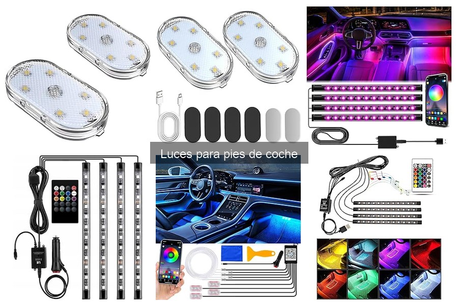 Dónde comprar luces para pies de coche a buen precio